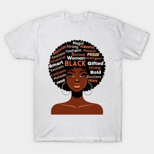 Black Woman Afrocentric T-Shirt